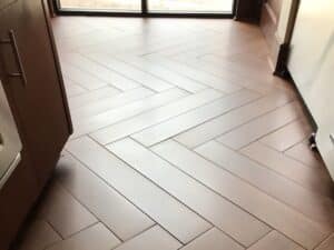 Cleaned Tile Grout Haze