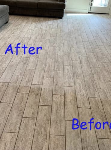 Before & After Tile Cleaning