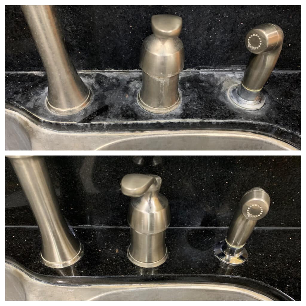 Image showcasing Expert Tips for Granite Countertop Cleaning and Maintenance