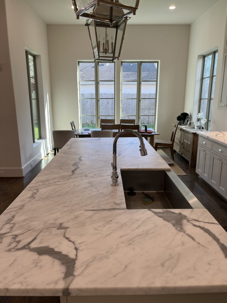 honed marble countertops