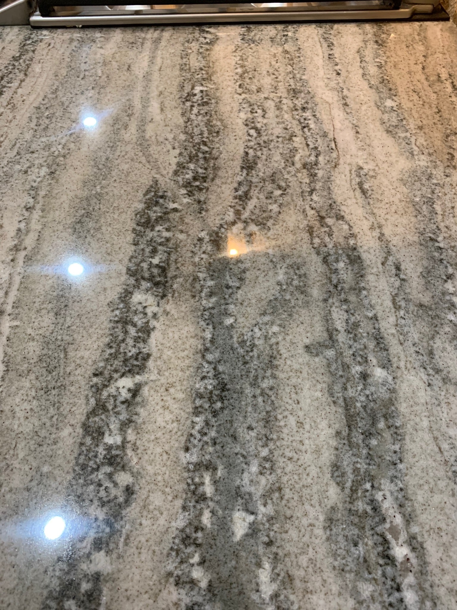 Shine after sealer removed and polished